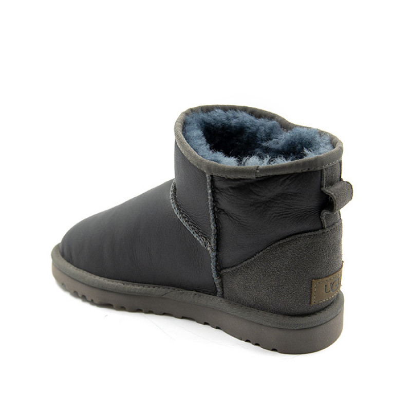 Мужские Угги UGG Mens Classic Mini Metallic Grey