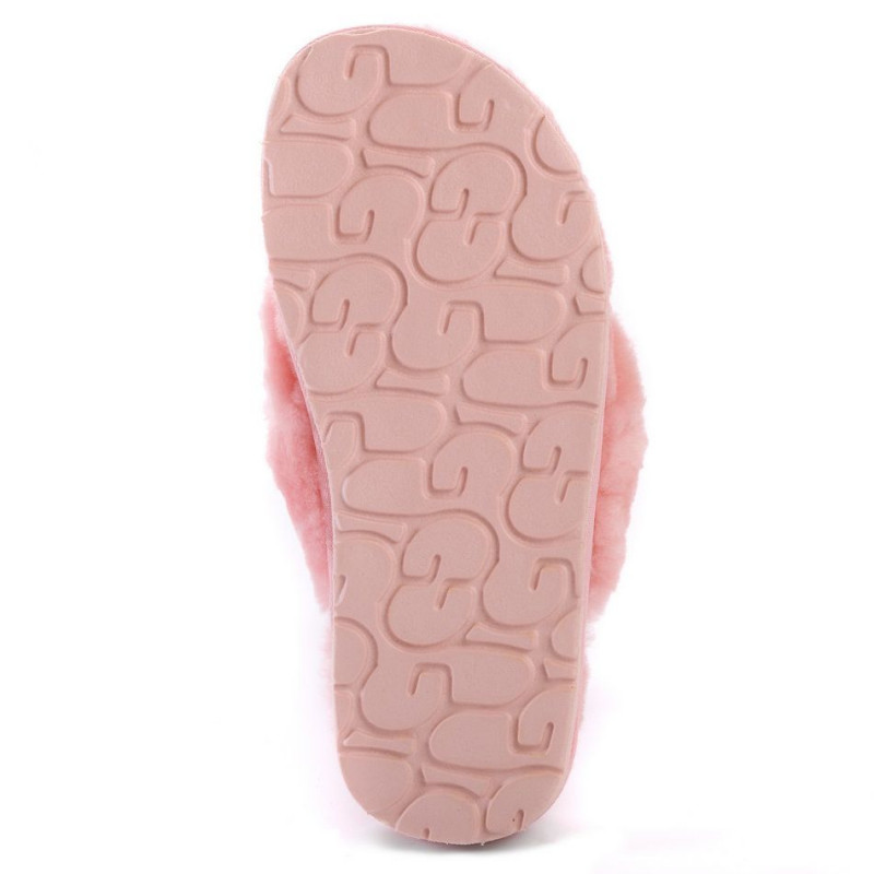 Женские тапочки UGG Fluff Flip Flop II Pink