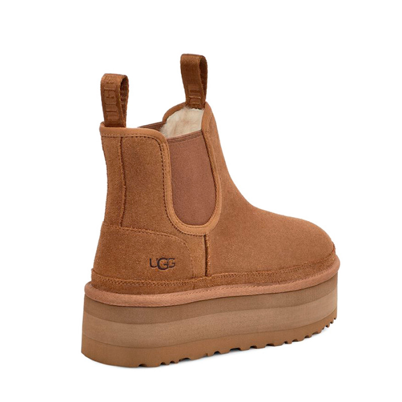 Женские Ботинки UGG Neumel Platform Chelsea Chestnut