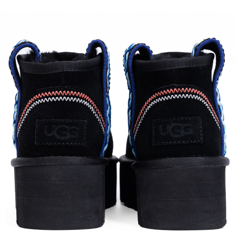 Женские Угги UGG Classic Ultra Mini Braid Platform Black