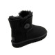 Женские угги UGG Mini Bailey Button II Black