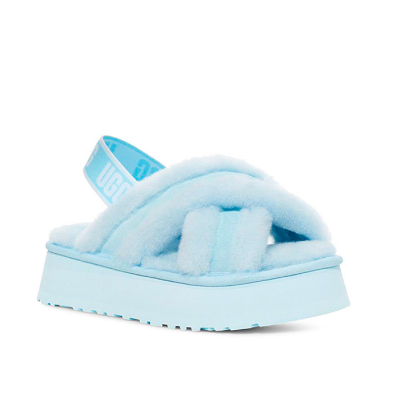 Женские тапочки UGG Disco Cross Slide Blue
