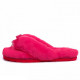 Женские тапочки UGG Fluff Flip Flop II Rose Red