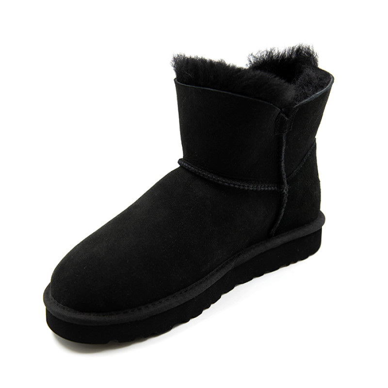 Женские угги UGG Mini Bailey Button II Black