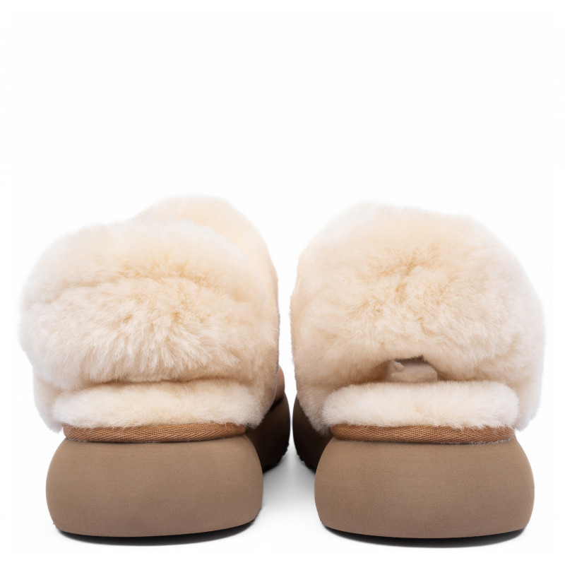 Женские Тапочки UGG Slippers Disquette Chestnut