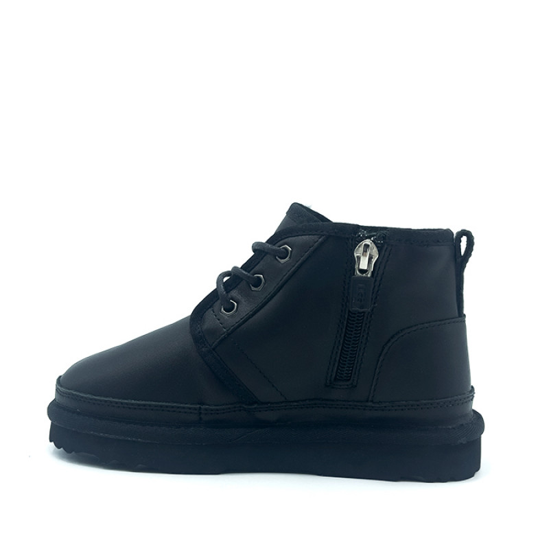Детские Ботинки UGG Kids Neumel Zip Leather Black