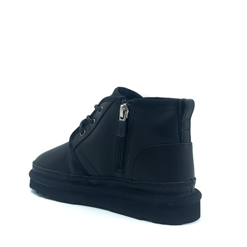 Детские Ботинки UGG Kids Neumel Zip Leather Black