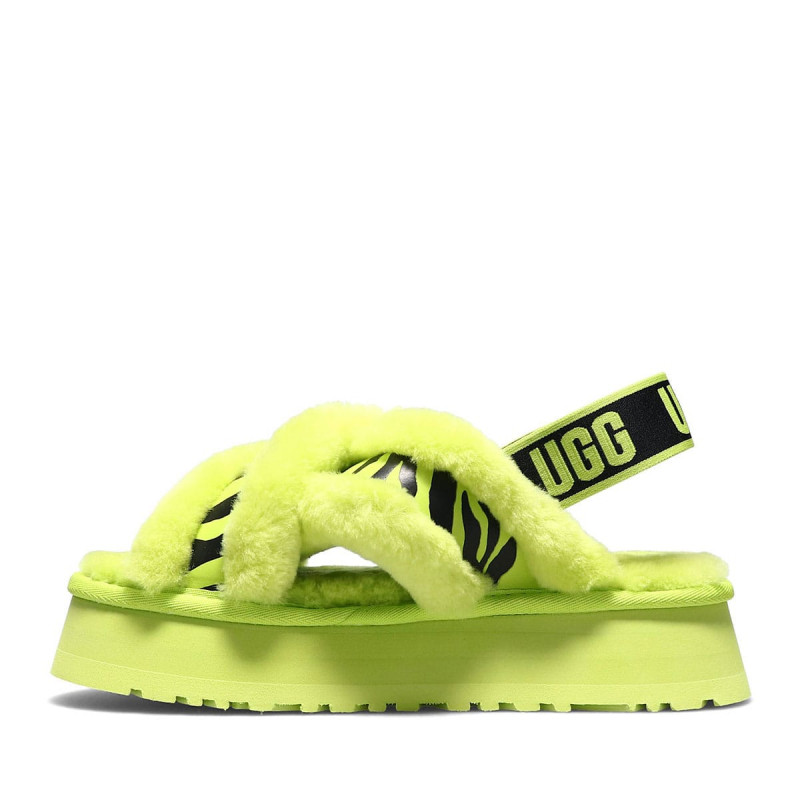 Женские тапочки UGG Disco Cross Slide Lime