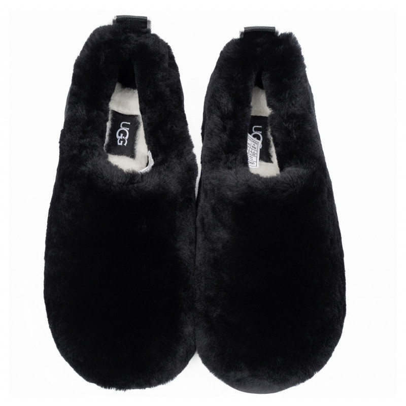 Женские Слипоны UGG Hailey Fluff Slippers Black