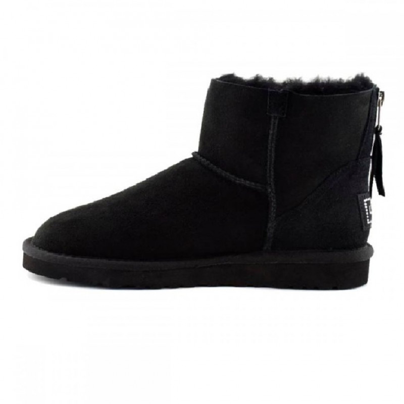 Женские Угги UGG Classic Mini Zip II Black