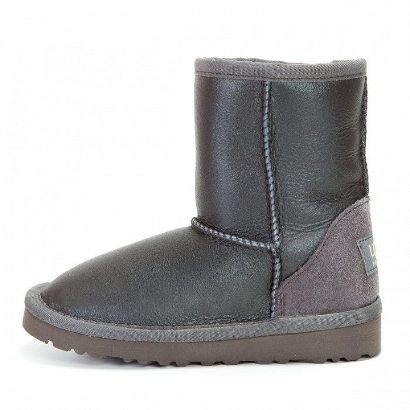 Детские Угги UGG Kids Classic Short Metallic Grey