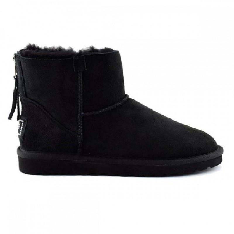 Женские Угги UGG Classic Mini Zip II Black