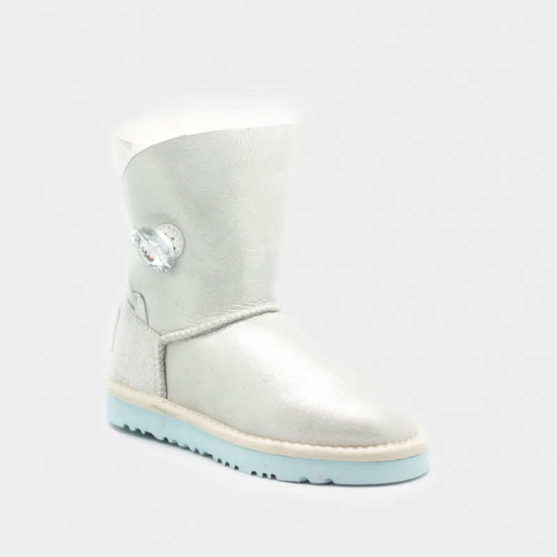 Детские Угги UGG Kids Bailey Button I Do White