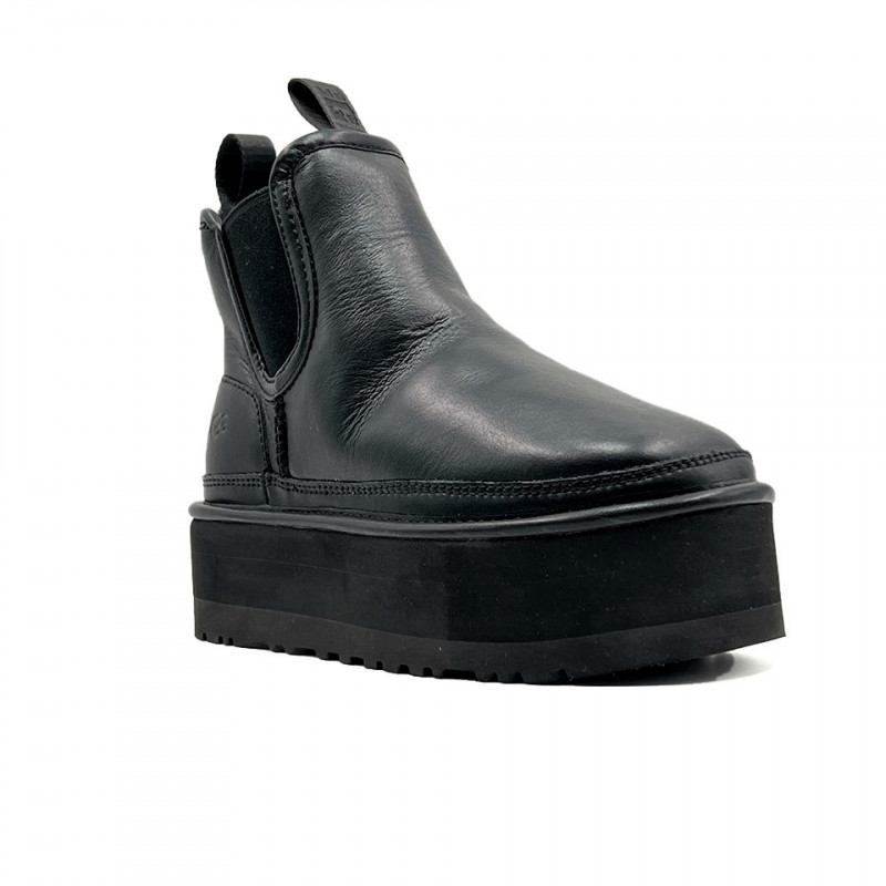Женские Ботинки UGG Neumel Platform Chelsea Leather Black