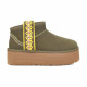 Женские Угги UGG Classic Ultra Mini Braid Platform Burnt Olive