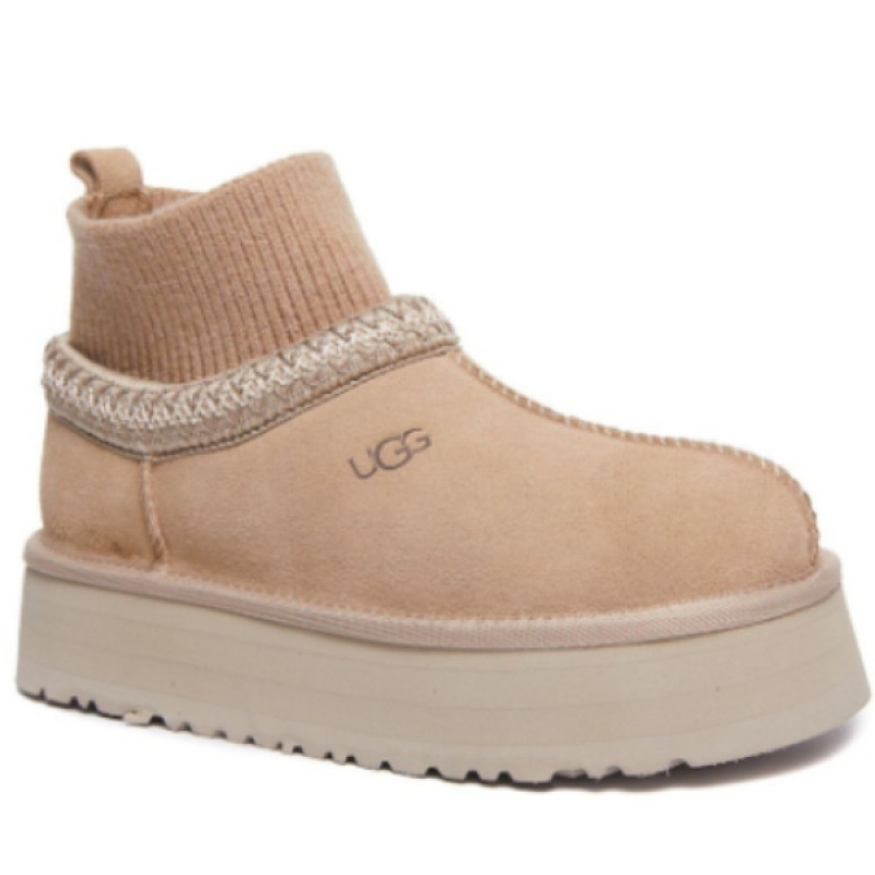 Женские Слипоны UGG Tazz Knit Sand
