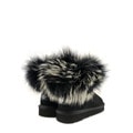 Женские полусапожки UGG Mini Fox Fur Ultra Black