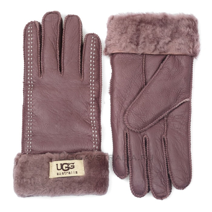 Женские перчатки UGG Classic Glove Chocolate/White