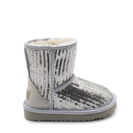 Угги UGG Kids Classic Short Sparkles Silver