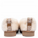 Женские Слипоны UGG Hailey Fluff Slippers Natural