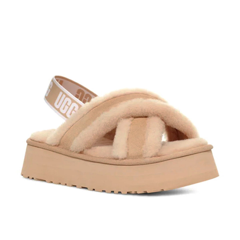 Женские тапочки UGG Disco Cross Slide Sand