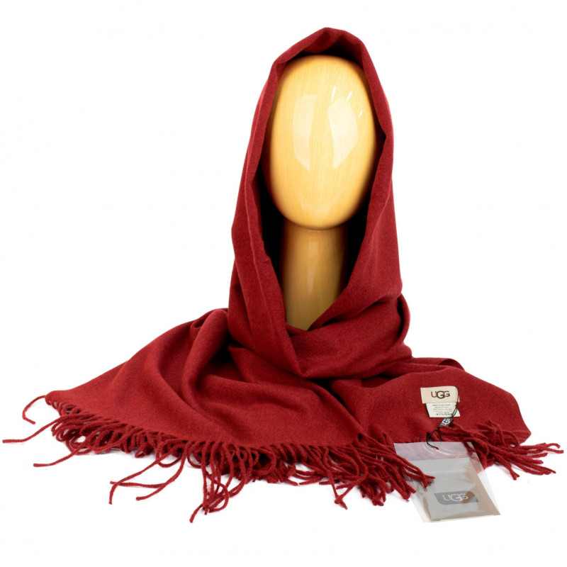 Женские палантин UGG Oversized Scarf Bordo