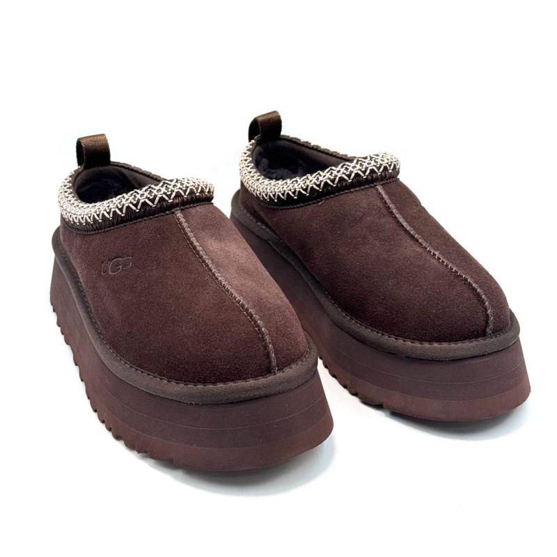 Женские Слипоны UGG Tazz Platform Burnt Cedar