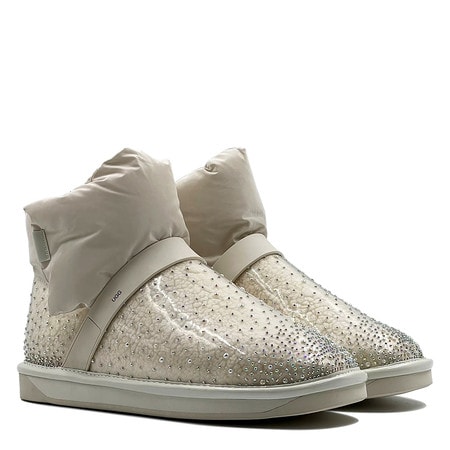 Угги UGG Clear Quilty Boot Bling White