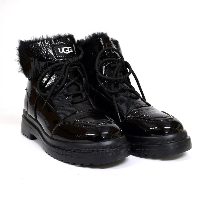 Женские ботинки UGG Martin Patent Black