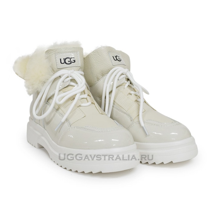 Женские ботинки UGG Martin Patent White