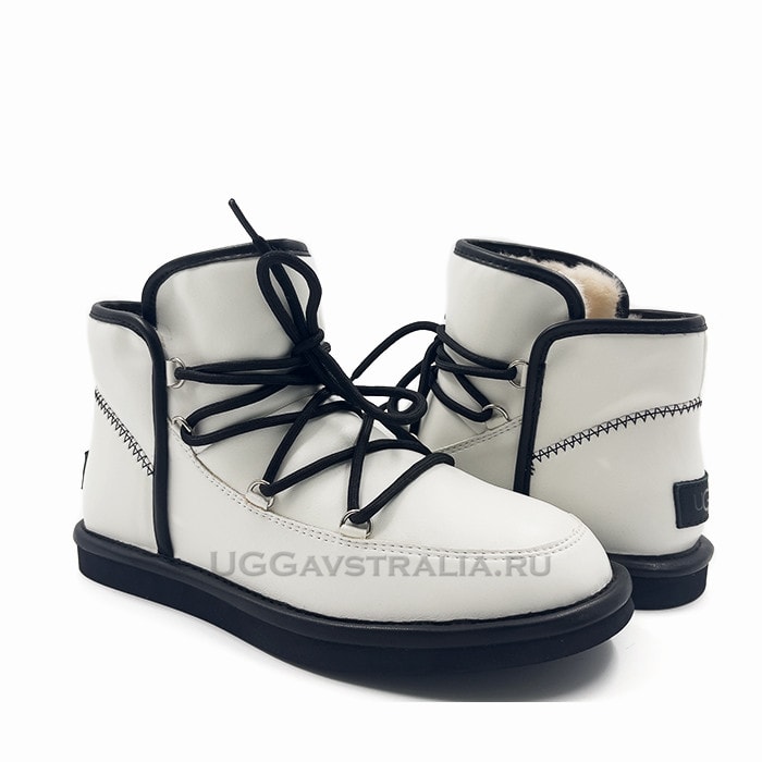 Женские ботинки UGG Levy Mini Leather White