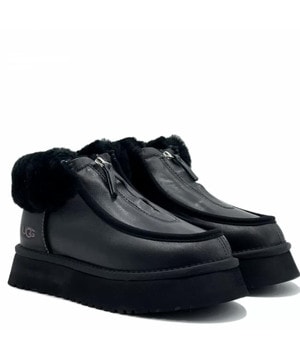 Ботинки UGG Funkette Platform Boots Leather Black