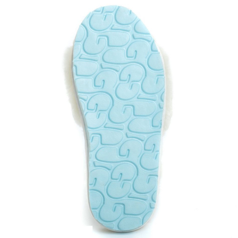 Женские тапочки UGG Fluff Slide Slippers White