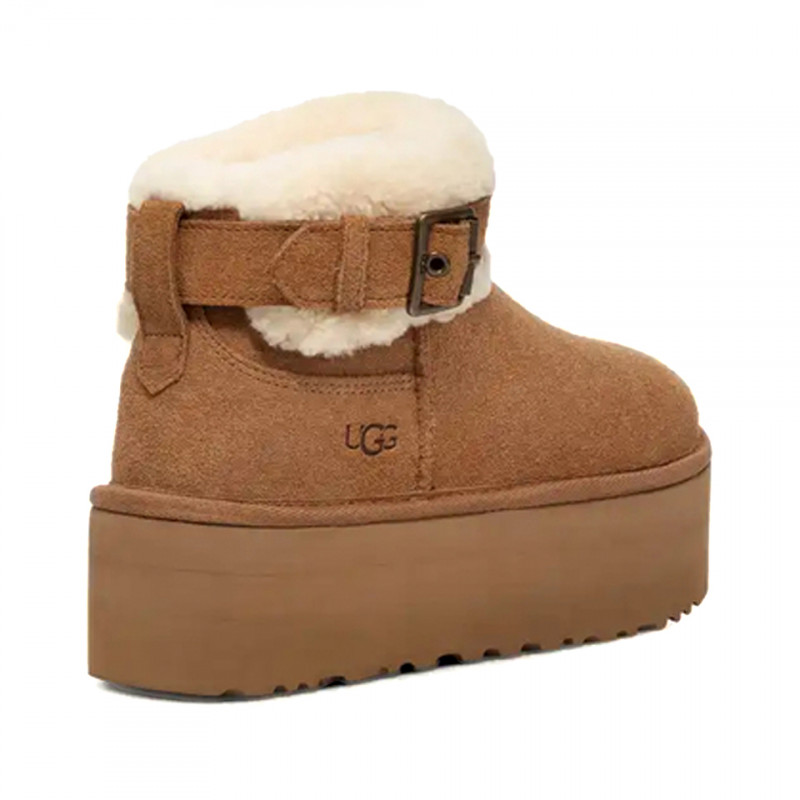 Женские Угги UGG Ultra Mini Belted Roller Chestnut