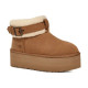 Женские Угги UGG Ultra Mini Belted Roller Chestnut