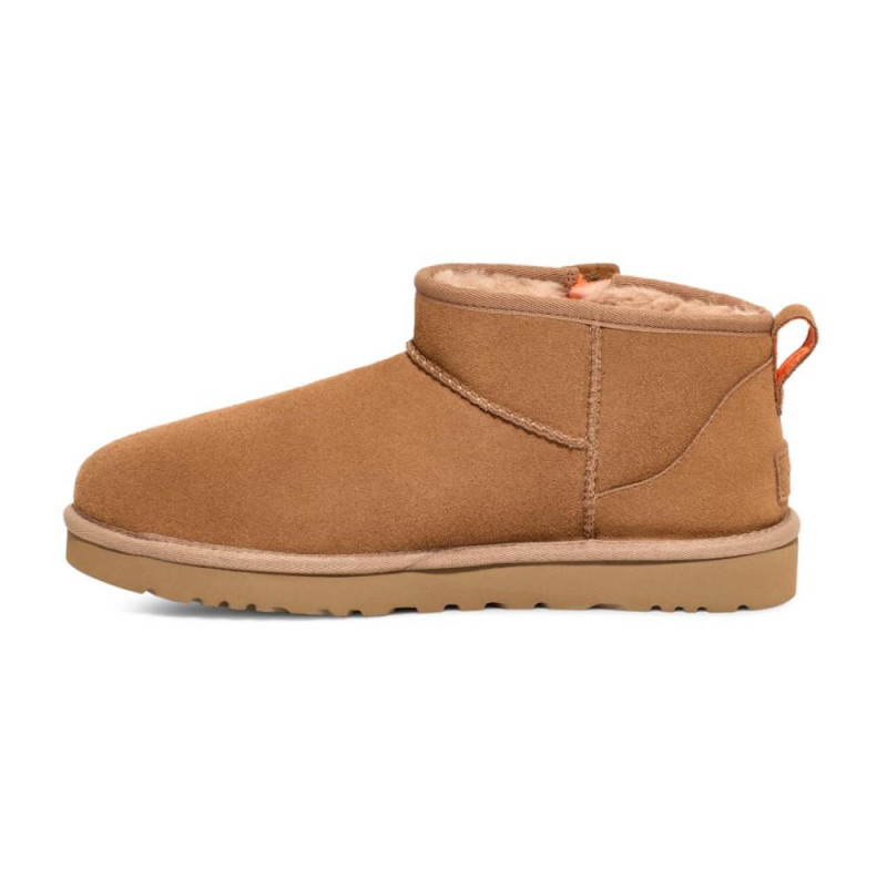 Женские Угги UGG Classic Ultra Mini Zip Chestnut