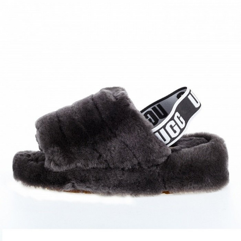 Женские тапочки UGG Fluff Yeah Slide Grey