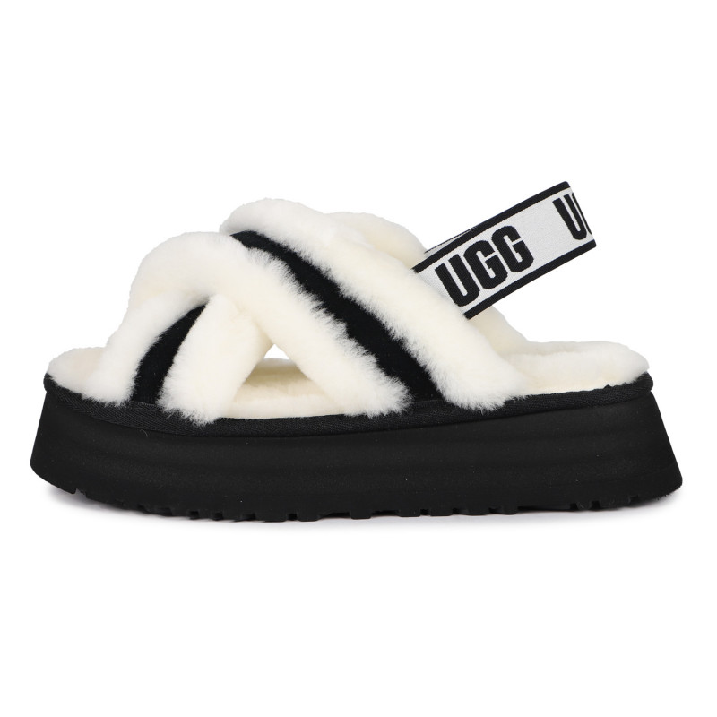 Женские тапочки UGG Disco Cross Slide White
