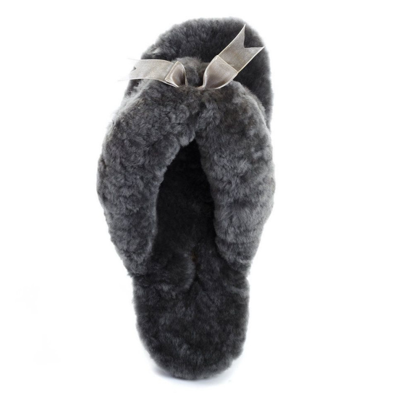 Женские тапочки UGG Fluff Flip Flop II Grey