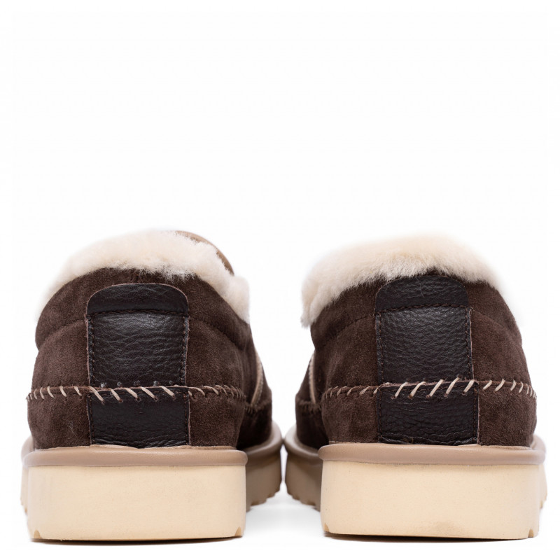 Мужские Слипоны UGG Mens Stitch Slip Chocolate