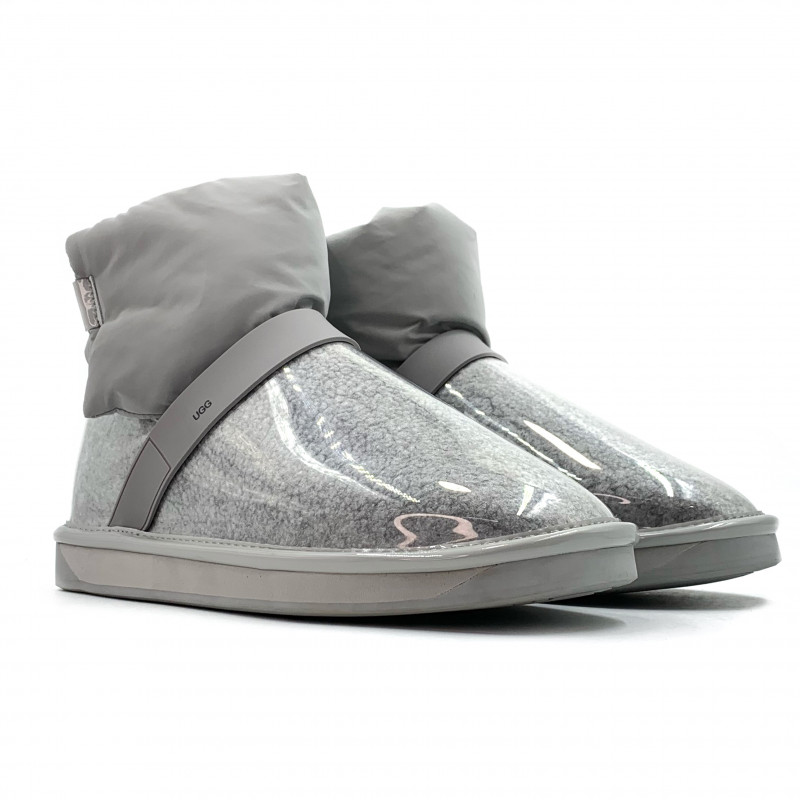 Женские Угги UGG Clear Quilty Boot Grey