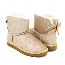 UGG Mini Bailey Bow Sparkle Gold