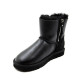 Мужские Угги UGG Mens Classic Mini Double Zip Metallic Black