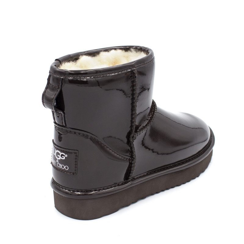 Женские Угги UGG Jimmy Choo Mini Patent II Chocolate