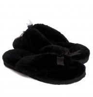 UGG Fluff Flip Flop II Black
