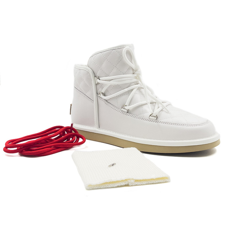 Женские Угги UGG Lodge Mini Leather White