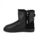 Мужские Угги UGG Mens Classic Mini Double Zip Metallic Black