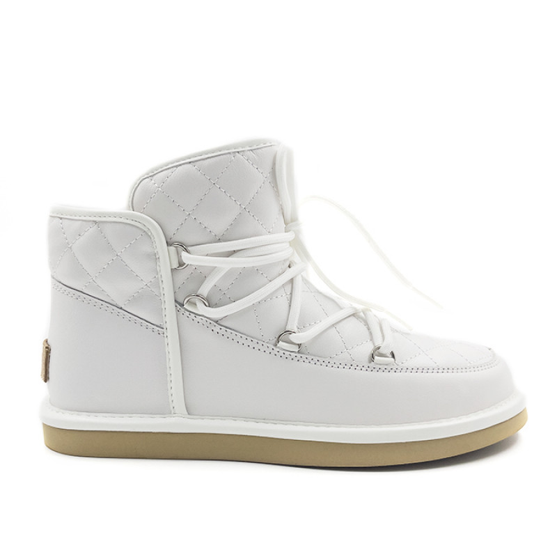 Женские Угги UGG Lodge Mini Leather White