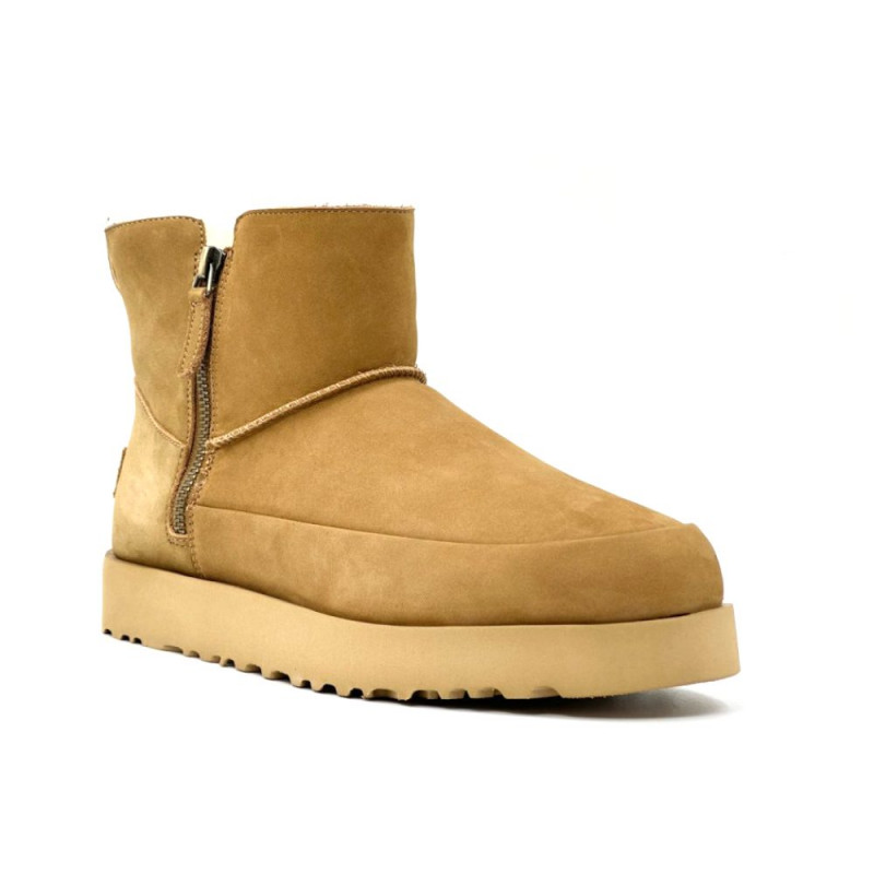 Женские Угги UGG Classic Zip Mini Suede Chestnut