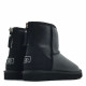 Женские Угги UGG Classic Mini Zip Metallic II Black